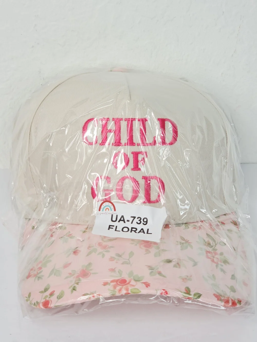 New! Child of God Floral Pink Baseball Cap Hat